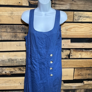 NWT TRIO New York Linen Vintage‎ Max Dress Lagenlook Minimalist Style Sz 10